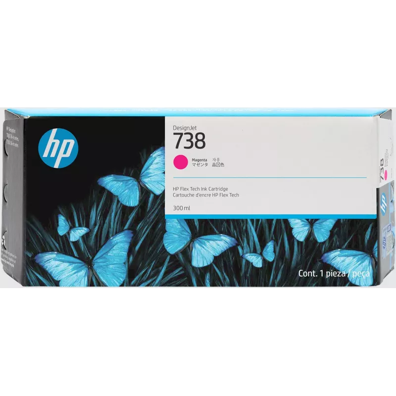 HP 738 300 ml Magenta DesignJet tintes kasetne HP DesignJet T850 T950
