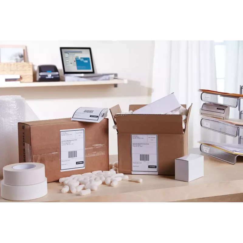 DYMO LabelWriter 5XL etiķešu printeris | Automātiska etiķešu atpazīšanas etiķešu veidotājs | Drukā īpaši platas piegādes etiķetes no Amazon, DHL un citiem | Ideāli piemērots e-komercijas pārdevējiem | ES 2 kontaktu spraudnis