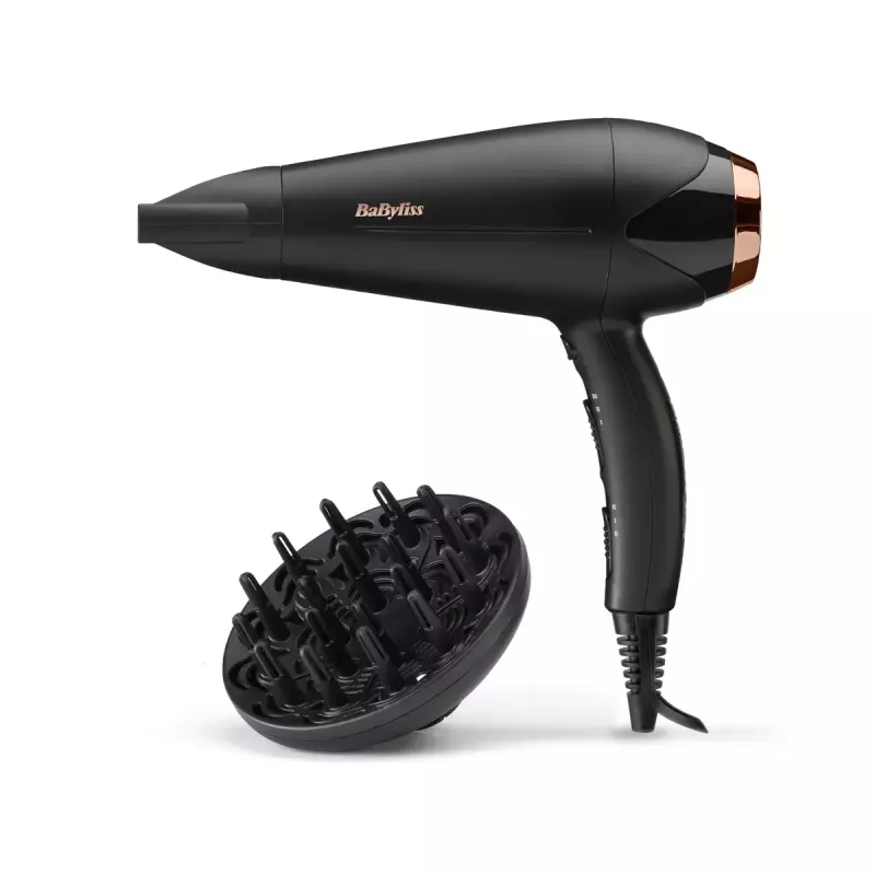 Matu žāvētājs BABYLISS D570DE Turbo Shine 2200 W ar difuzoru un koncentratoru