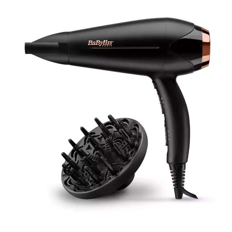 Matu žāvētājs BABYLISS D570DE Turbo Shine 2200 W ar difuzoru un koncentratoru