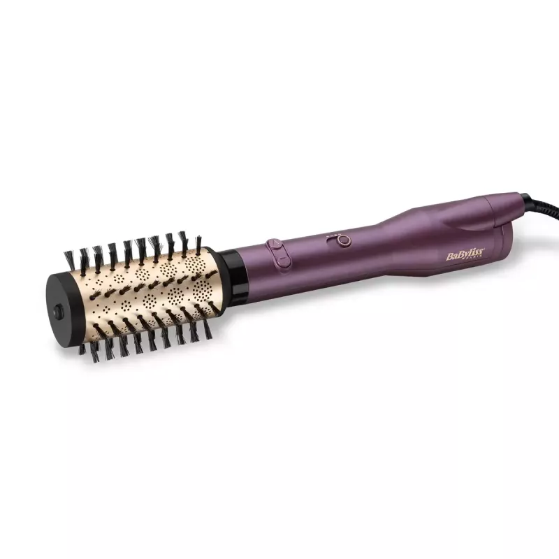 BaByliss Big Hair Dual AS950E rotējošā karstā gaisa suka, violeta/rozā