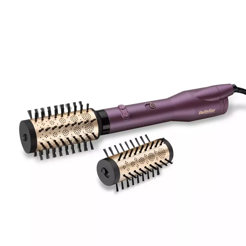 BaByliss Big Hair Dual AS950E rotējošā karstā gaisa suka, violeta/rozā