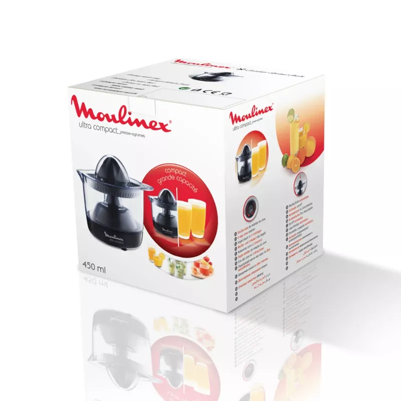 Moulinex PC1208 elektriskā citrusaugļu spiede 0.45 L 25 W melna
