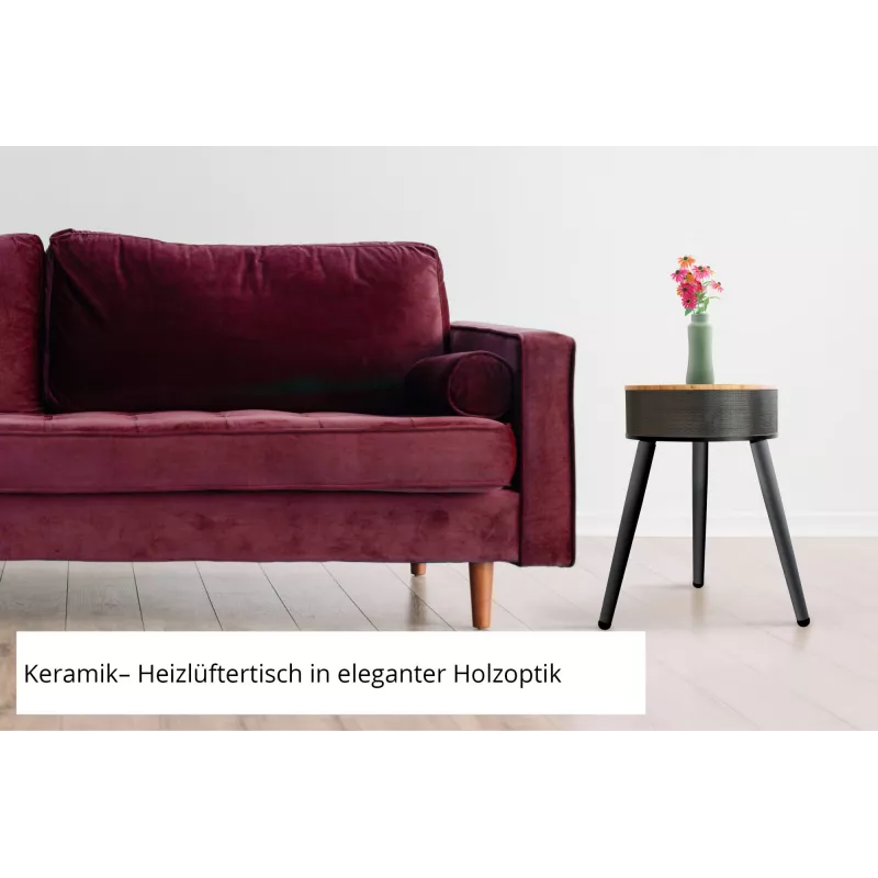 Unold 86545 elektriskais sildītājs Iekštelpām Melns, Koks Ventilatora elektriskais sildītājs