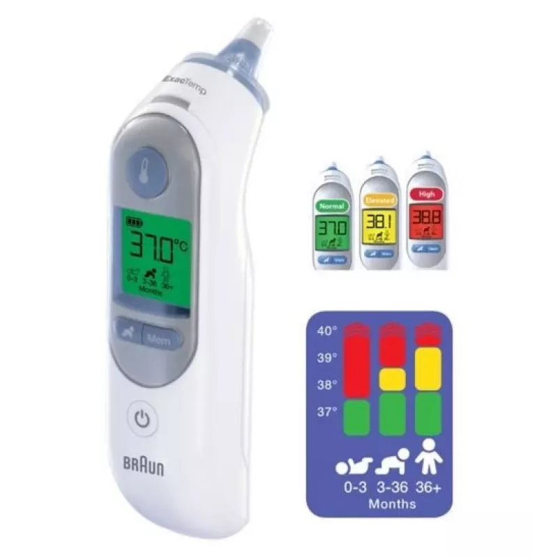 Braun ThermoScan 7 bezkontakta balts auss termometrs