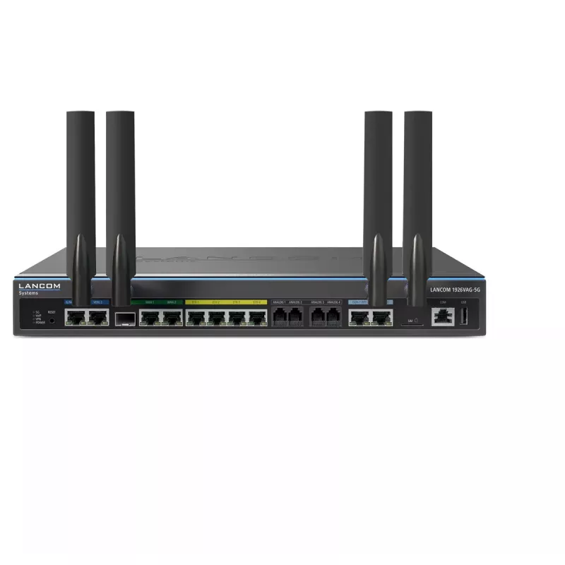Vadu maršrutētājs Lancom Systems 1926VAG-5G Gigabit Ethernet melns