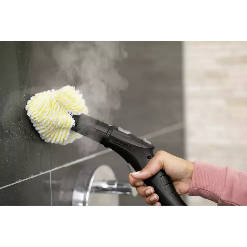 Cilindrisks tvaika tīrītājs Kärcher SC 4 EasyFix — 2000 W, 0.8 L tvertne, 3.5 bar, 2.2 m šļūtene