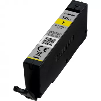 Tintes kasetne Canon CLI-581XL YL 515 HC dzeltena