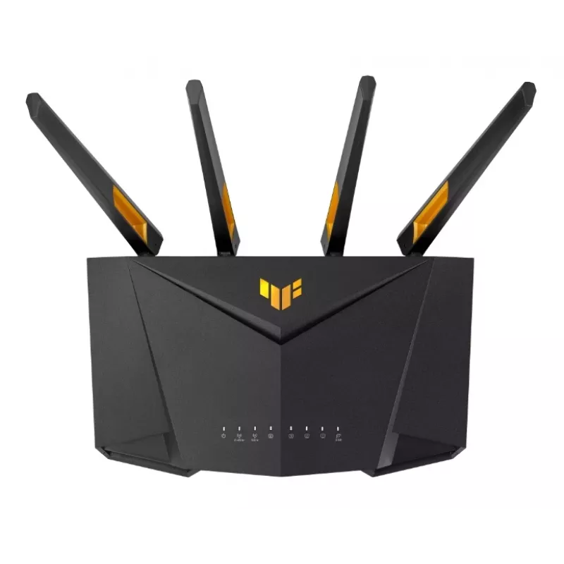 ASUS TUF-AX4200 bezvadu maršrutētājs Gigabit Ethernet Divjoslu (2.4 GHz / 5 GHz) Melns