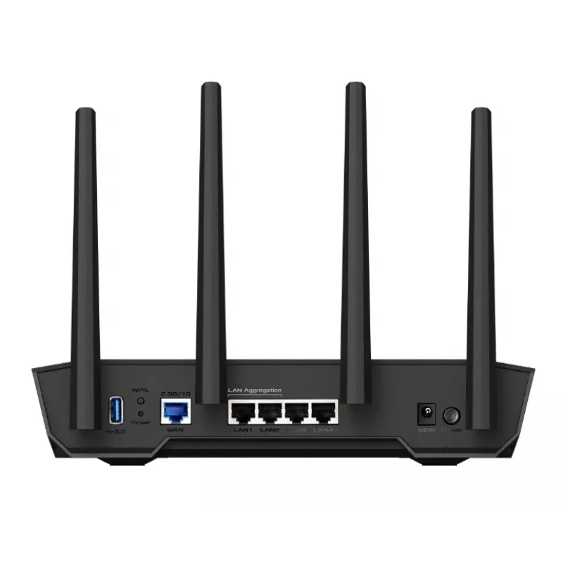 ASUS TUF-AX4200 bezvadu maršrutētājs Gigabit Ethernet Divjoslu (2.4 GHz / 5 GHz) Melns