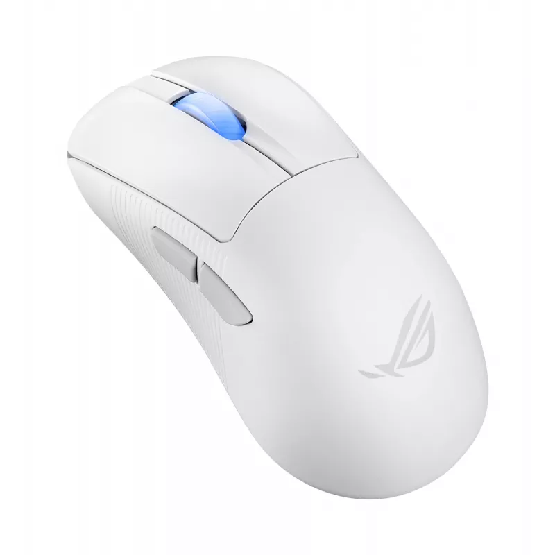 ASUS ROG Keris II Ace Wireless AimPoint White pele Gaming Labā roka RF Bezvadu + Bluetooth + USB Type-A Optiskā 42000 DPI