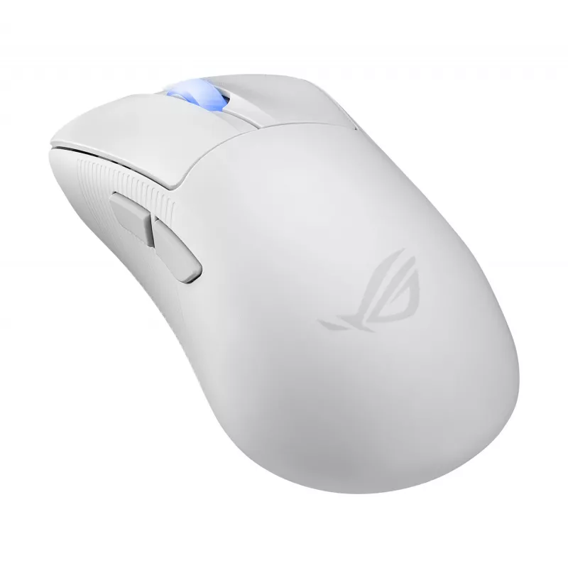 ASUS ROG Keris II Ace Wireless AimPoint White pele Gaming Labā roka RF Bezvadu + Bluetooth + USB Type-A Optiskā 42000 DPI