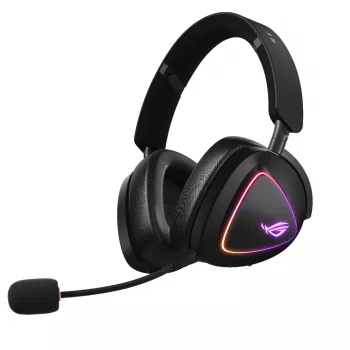 ASUS ROG DELTA II austiņas, vadu un bezvadu, galvas saite, spēļu, USB Type-C, Bluetooth, melnas