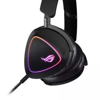 ASUS ROG DELTA II austiņas, vadu un bezvadu, galvas saite, spēļu, USB Type-C, Bluetooth, melnas