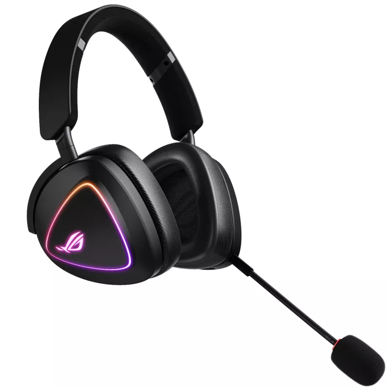 ASUS ROG DELTA II austiņas, vadu un bezvadu, galvas saite, spēļu, USB Type-C, Bluetooth, melnas