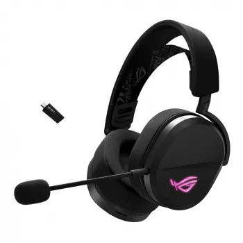 ASUS ROG Pelta austiņas ar vadu un bezvadu savienojumu galvas lentes spēļu USB Type-C Bluetooth melns