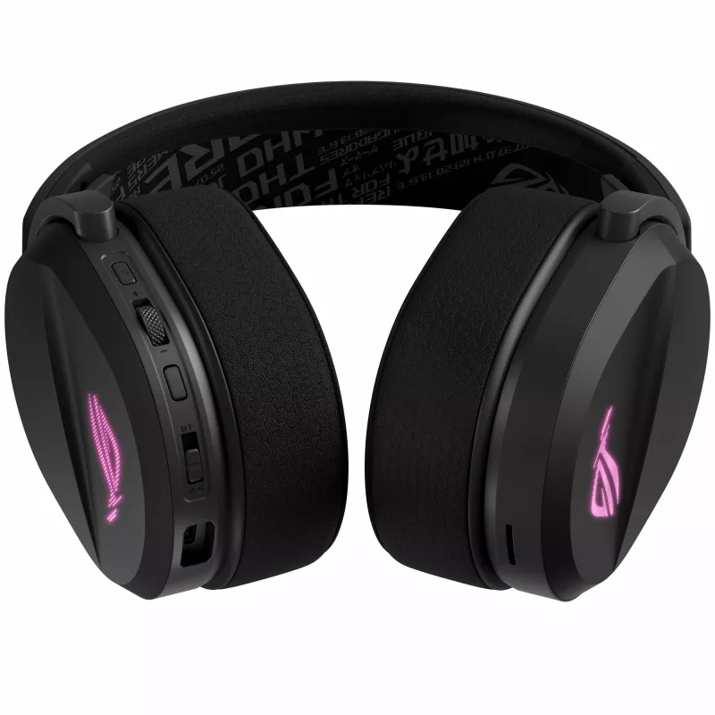 ASUS ROG Pelta austiņas ar vadu un bezvadu savienojumu galvas lentes spēļu USB Type-C Bluetooth melns