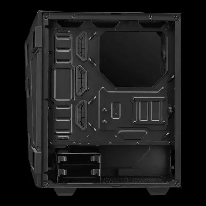 PC korpuss ASUS TUF GAMING CASE GT301 — Midi-Tower ATX, rūdīts stikls, 3x120mm priekšējie ventilatori, 1x120mm aizmugurējais, atbalsta ATX/Micro-ATX/Mini-ATX