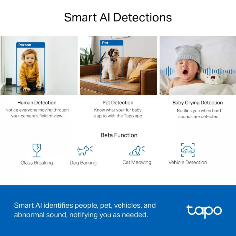 TP-Link Tapo Pan/Tilt AI Home Security Wi-Fi Camera