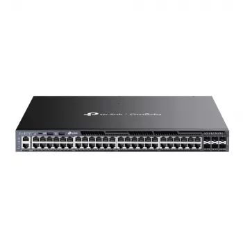 TP-Link Omada 48 portu Gigabit kaudzējams L3 pārvaldīts PoE+ slēdzis ar 6 10G slotiem