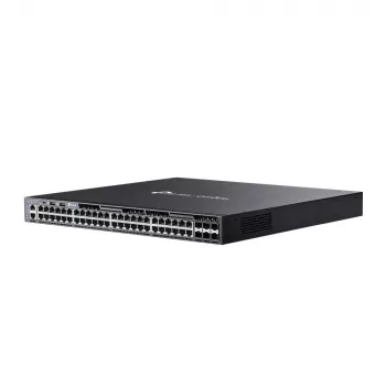 TP-Link Omada 48 portu Gigabit kaudzējams L3 pārvaldīts PoE+ slēdzis ar 6 10G slotiem