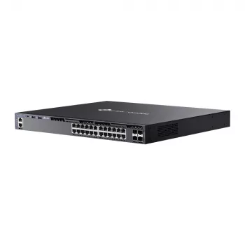 TP-Link Omada 24 portu Gigabitu sakraujams L3 pārvaldīts slēdzis ar 4 10G slotiem