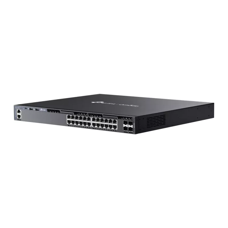 TP-Link Omada 24 portu Gigabitu sakraujams L3 pārvaldīts slēdzis ar 4 10G slotiem