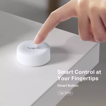 TP-Link Tapo Smart Button, bezvadu, balta, sienas stiprinājums, 868, 922 MHz, iekštelpām, Android, iOS