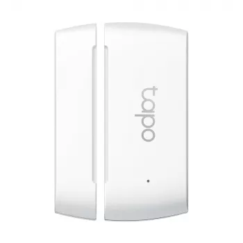 TP-Link Tapo Smart Contact Sensor, bezvadu, balts, 922 MHz, durvīm/logam, 0 - 40 °C, CR2032