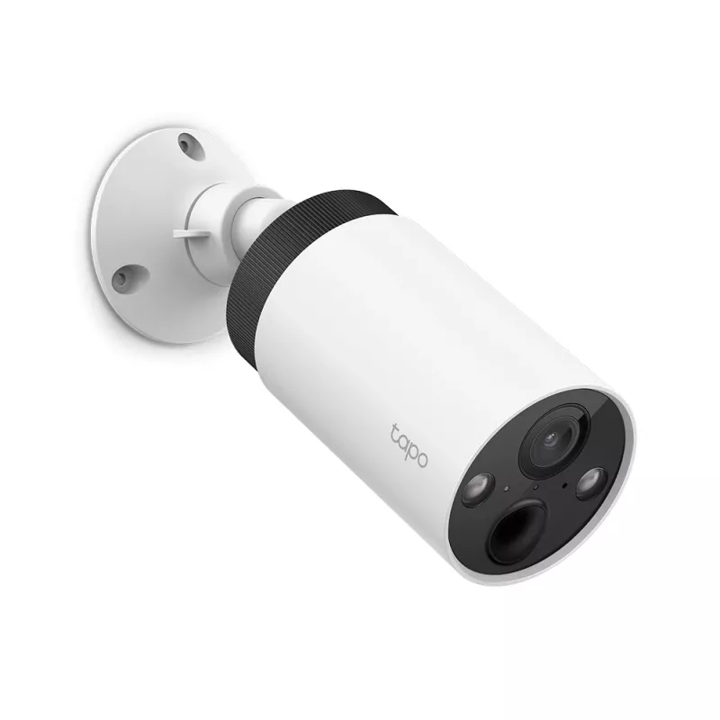 TP-Link Tapo Smart bezvadu drošības kamera, IP drošības kamera, iekštelpām un ārā, bezvadu, piestiprināma pie sienas/staba, balta, torņveida