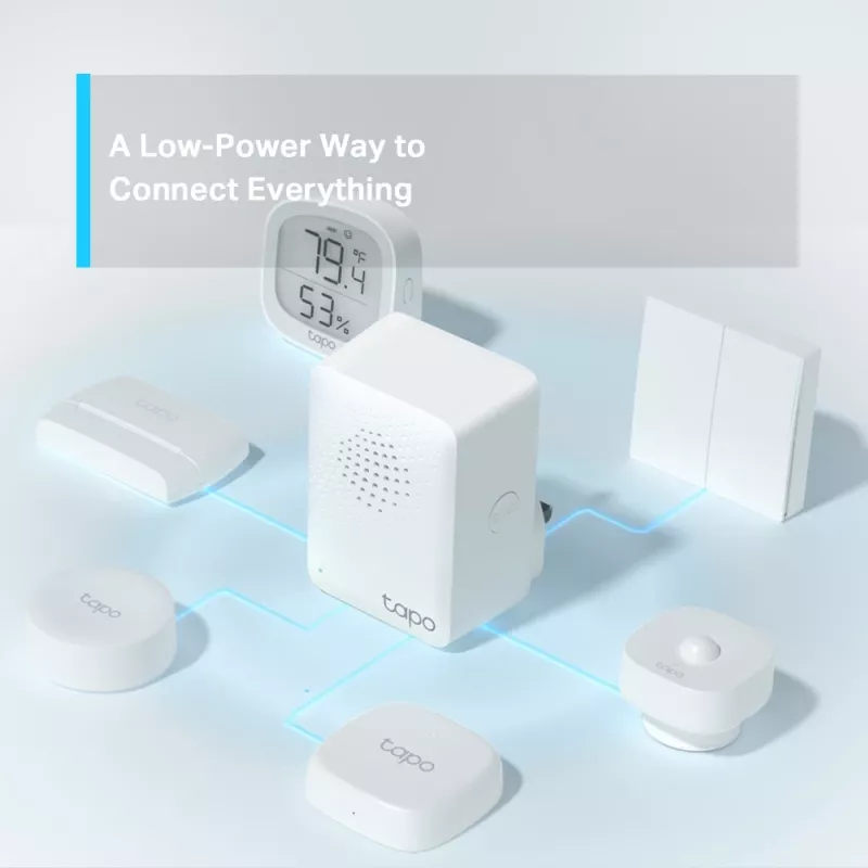 TP-Link Tapo viedais IoT centrmezgls ar zvanu, balts, IoT centrmezgls