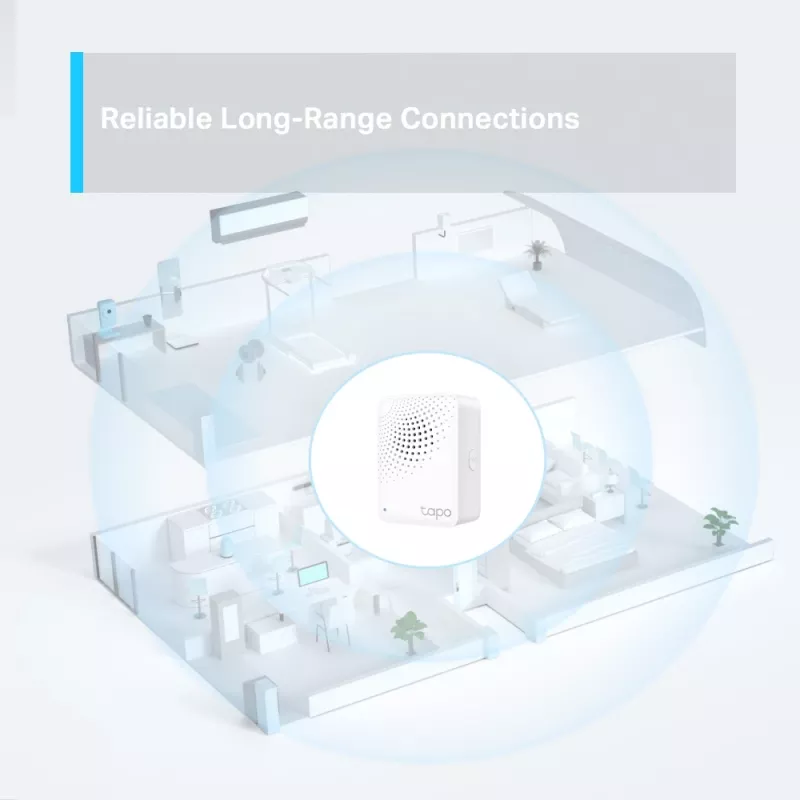 TP-Link Tapo viedais IoT centrmezgls ar zvanu, balts, IoT centrmezgls
