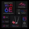 TP-Link AXE5400 Wi-Fi 6E Bluetooth 5.2 PCIe adapter, iekšējais, bezvadu, PCI Express, WLAN / Bluetooth, 5400 Mbit/s, melns, sarkans