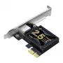TP-Link 2.5 Gigabit PCIe tīkla adapteris, iekšējais, vadu, PCI Express, Ethernet, 2500 Mbit/s, melns, pelēks