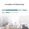 TP-Link 2.5 Gigabit PCIe tīkla adapteris, iekšējais, vadu, PCI Express, Ethernet, 2500 Mbit/s, melns, pelēks