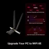 TP-Link AXE5400 Wi-Fi 6E Bluetooth 5.3 PCIe adapteris Tri-band 2402 Mbit/s