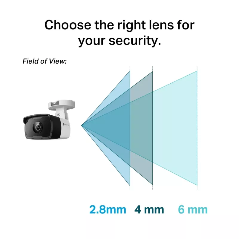 TP-Link VIGI C340I 2.8MM drošības kamera Bullet IP drošības kamera āra 2560 x 1440 pikseļi Griesti/Siena/Stabs