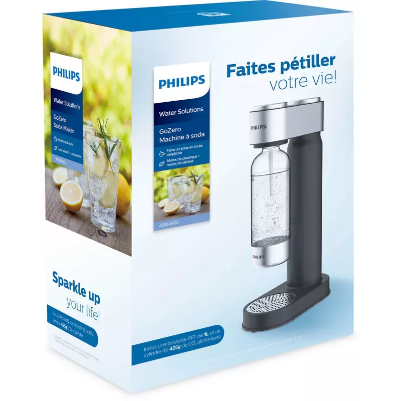 Philips ADD4902BK/10 karbonators Plastmasa Melns