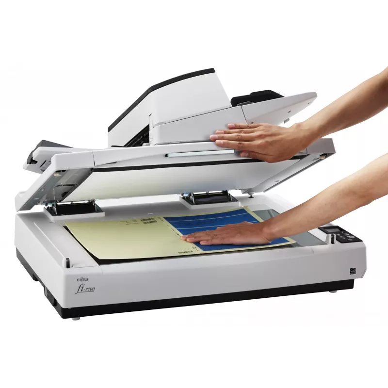 Ricoh fi-7700 plakanvirsmas un ADF skeneris 600 x 600 DPI A3 melns, balts