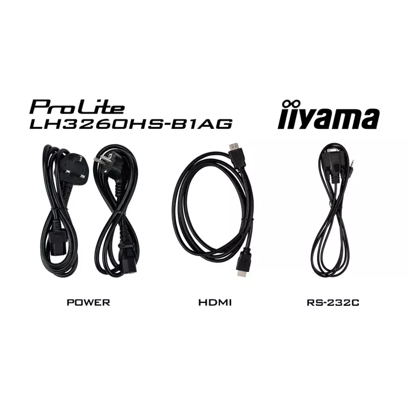 iiyama LH3260HS-B1AG Signage Displejs Digitālais A-board 80 cm (31,5 collas) LED Wi-Fi 500 cd/m² Full HD Melns Iebūvēts procesors Android 11 24/7