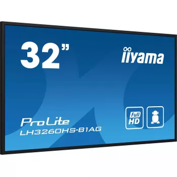 iiyama LH3260HS-B1AG Signage Displejs Digitālais A-board 80 cm (31,5 collas) LED Wi-Fi 500 cd/m² Full HD Melns Iebūvēts procesors Android 11 24/7