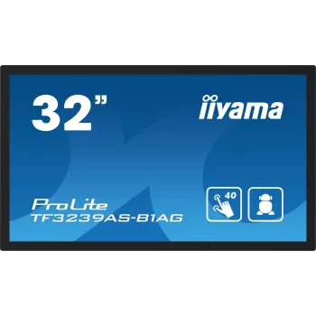 iiyama TF3239AS-B1AG datora monitors 80 cm (31,5 collas) 1920 x 1080 pikseļi Full HD LED Skārienekrāns Melns