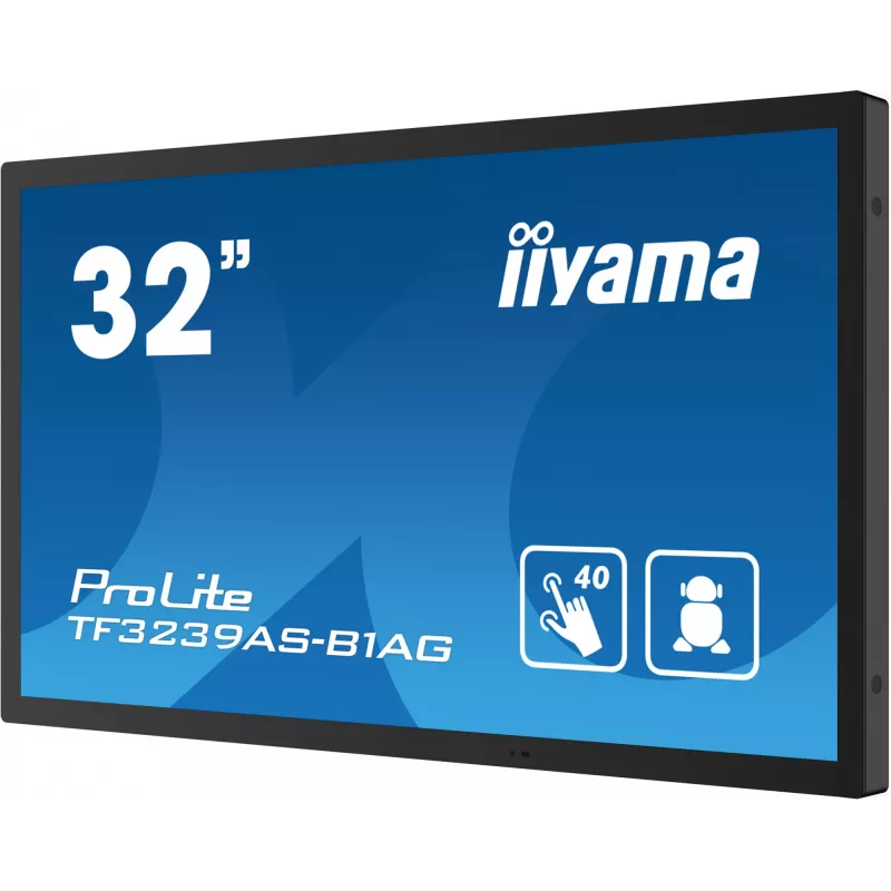 iiyama TF3239AS-B1AG datora monitors 80 cm (31,5 collas) 1920 x 1080 pikseļi Full HD LED Skārienekrāns Melns