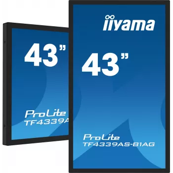 iiyama TF4339AS-B1AG datora monitors 108 cm (42,5 collas) 3840 x 2160 pikseļi 4K Ultra HD LED Skārienekrāns Melns