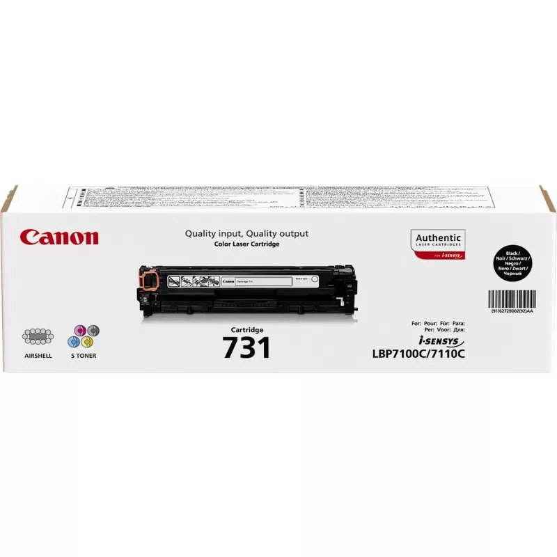 Canon 731 tonera kasetne 1 gab. Oriģināla melna
