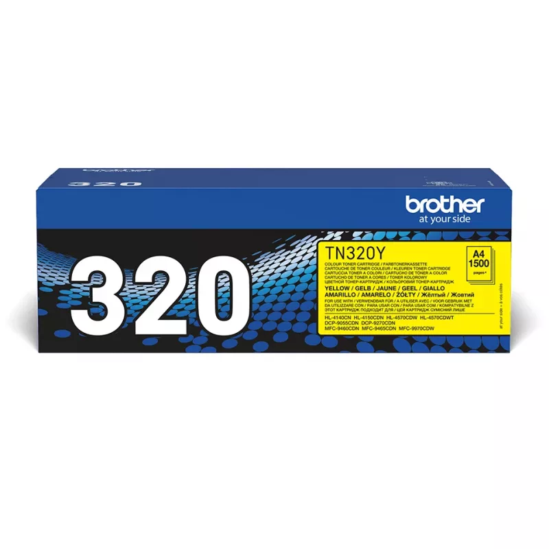 Brother TN-320Y tonera kasetne 1 gab. Oriģināla Dzeltena