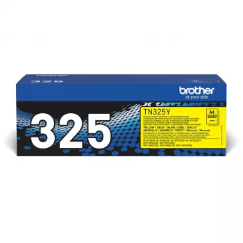 Tonera kasetne Brother TN-325Y 2500 lapas Dzeltena