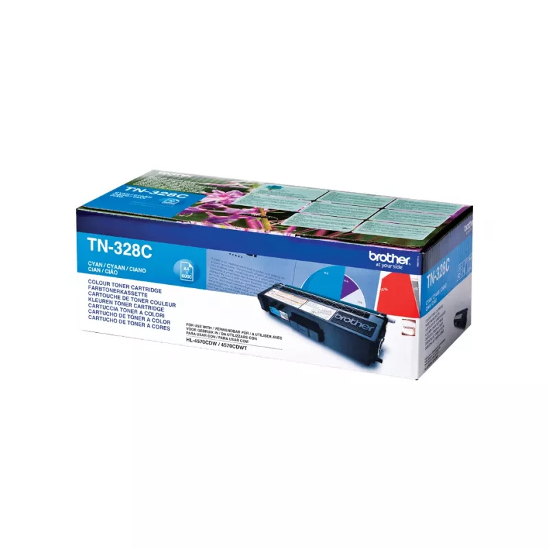 Brother TN-328C toner kasetne 1 gab. Oriģināla Ciāna