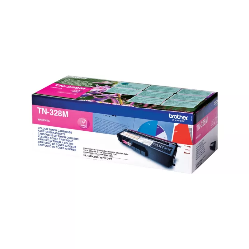 Tonera kasetne Brother TN-328M 1500 lapas Magenta