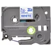 Laminēta lente Brother TZe223 9mm zila uz balta